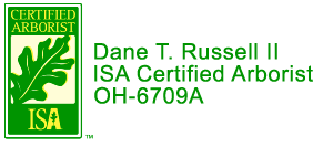 dane russell arborist logo